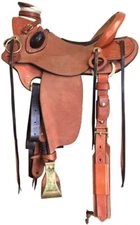 Best Rough out Wade Leather Saddle With Free Matching Tack Set and Cinches.