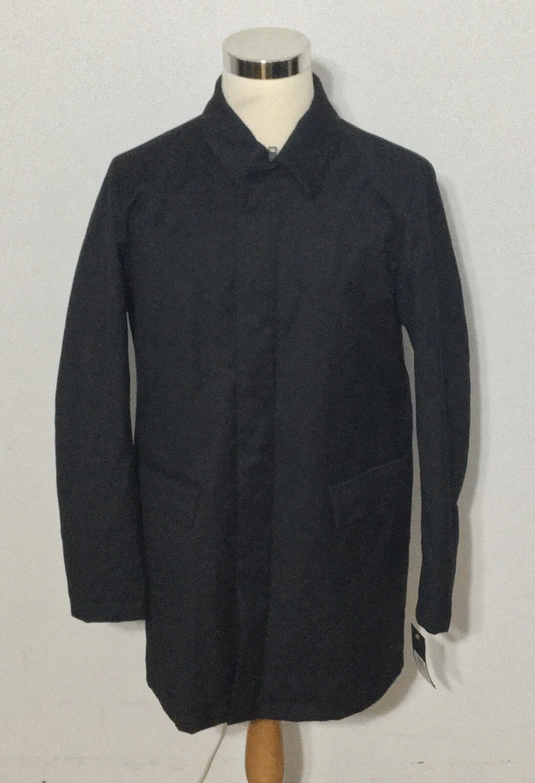 NWT Men's GALLOTTI Lightweight Lined Rain Jacket, 52 IT, 42 US, Black image 1