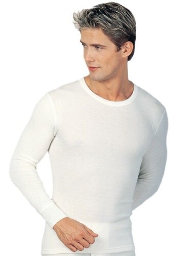 Medima Herren Unterhemd Langarm 20% Angora Weiß Gr.Xxl-image