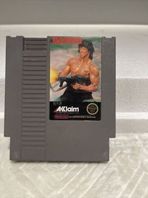 Rambo Nintendo Nes Cleaned & Tested Authentic