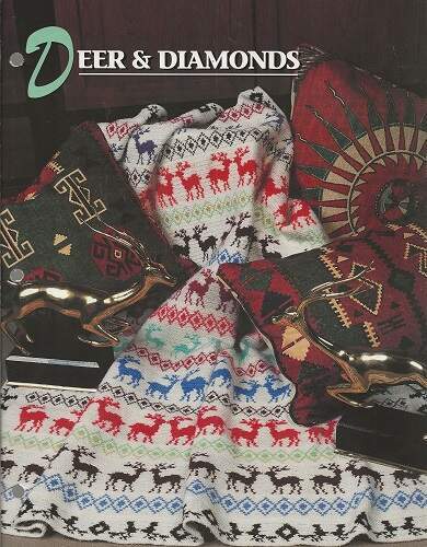 Trapunta all'uncinetto Deer & Diamonds & Snowflake Afghans Club entrambe Annie - Foto 2 di 3