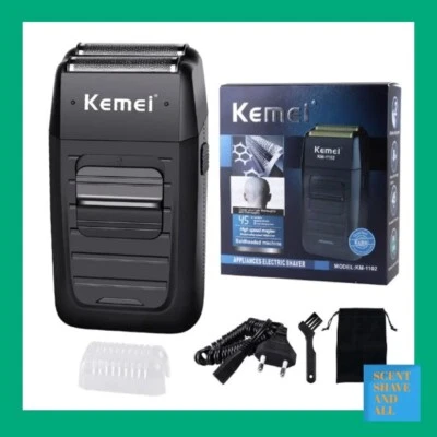 KEMEI 1102 Electric Shaver Razor Foil Shaver Beard Trimmer Cordless Rechargeable