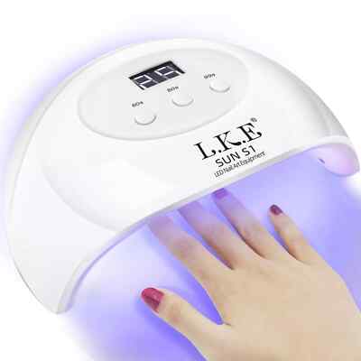 LKE UV LED Nail Lamp, Nail Dryer 72W Gel Nail Polish Curing Lamp UV Nail Lamp...