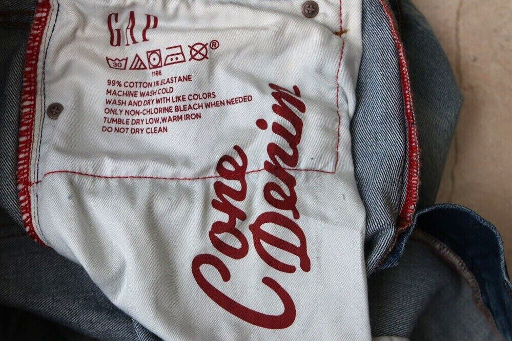 GAP Cone Denim Men's Distressed Jeans in Slim Fit with GapFlex NEW