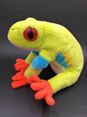 Grüner Baumfrosch Stofftier Beanie 12 Zoll Plüschtier weich Kuscheltier Tröster Spielzeug 2007