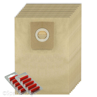 10 doppelwandige Beutel für NILFISK GM300 GM310 GM320 GM330 Staubsauger frisch