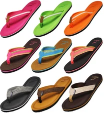 Norty Women's Beach, Pool, Everyday Flip Flop Thong Sandal - Choose your style