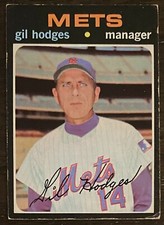 1971 Topps Gil Hodges #183 GD Baseball Card