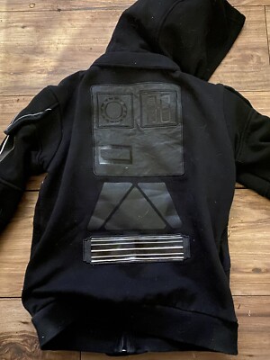 Disney Store boys Star Wars Darth Vader jacket sweatshirt size 7-8 black  hoodie