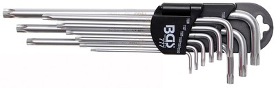 BGS Winkelschlüssel-Satz extra lang TS-Profil für Torx Plus TS10-TS50 9-tlg