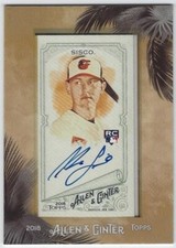 2018 Topps Allen & Ginter Mini Framed Autographs Chance Sisco #MA-CS (Auto, RC)