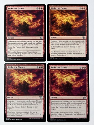 x4 MTG Stoke the Flames MOM 166 March of the Machine