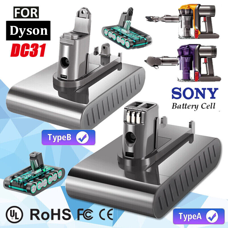8000mAh Replace Battery For Dyson DC31 Type A/Type B DC34 DC35 DC44