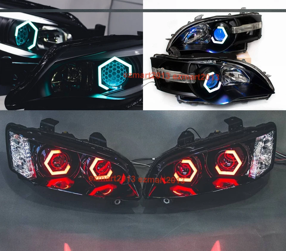for Infiniti G25 G37 Q40 Q60 07-15 Bluetooth RGB LED hex halo angel eye lamp DRL — 第 2/4 张图片