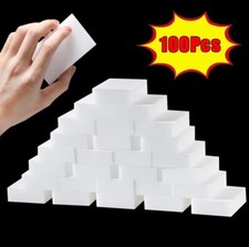 100 Pcs Sponge Eraser Bulk Pack Melamine Cleaning Foam Thick Kitchen Bathroom