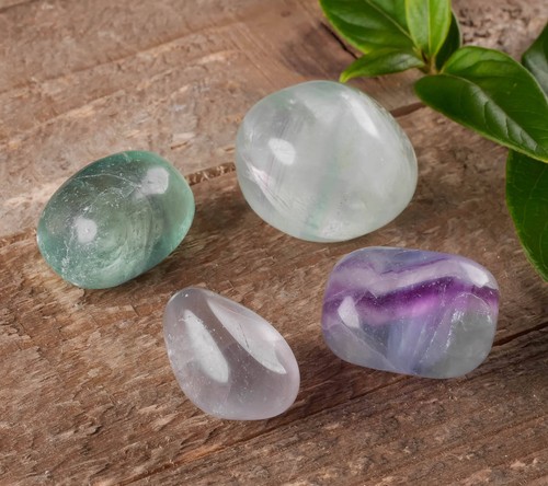 FLUORITE Tumbled Healing Crystals and Stones, Self Care, Unique Gift, E0473 - Picture 2 of 5