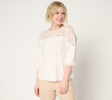 BEAUTIFUL by Lawrence Zarian Women's Top Sz 2XS (XXS) The Holly White A693624