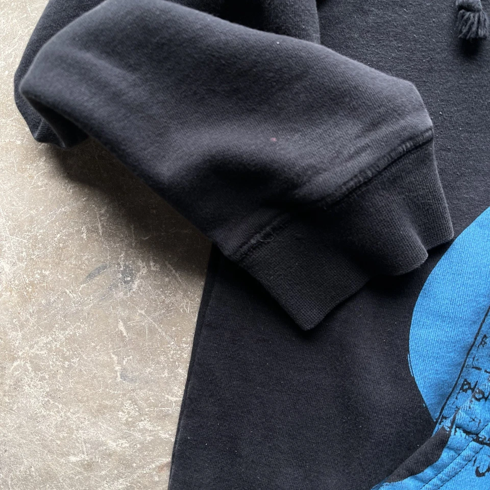 Sudadera con Capucha Fender Cremallera Completa Para Hombre Azul Medio Negro Rock n Roll Guitars Foto 3 de 4