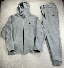 Authentic Nike Tech Fleece Full Zip Hoodie and Pants Set Gray 2XLT Activewear