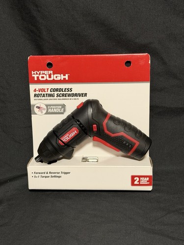 White Forward Message Icon Hyper Tough Cordless Rotating Screwdriver 4-Volt Forward & Reverse | eBay