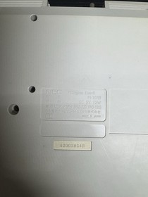 NEC PC Engine Duo R Launch Edition White Console w/ Region Mod - Tested & Works