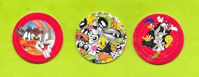 3er Set Pogs - Looney Tunes - McDonald's - Nr. 46, 47, 48 - 2019
