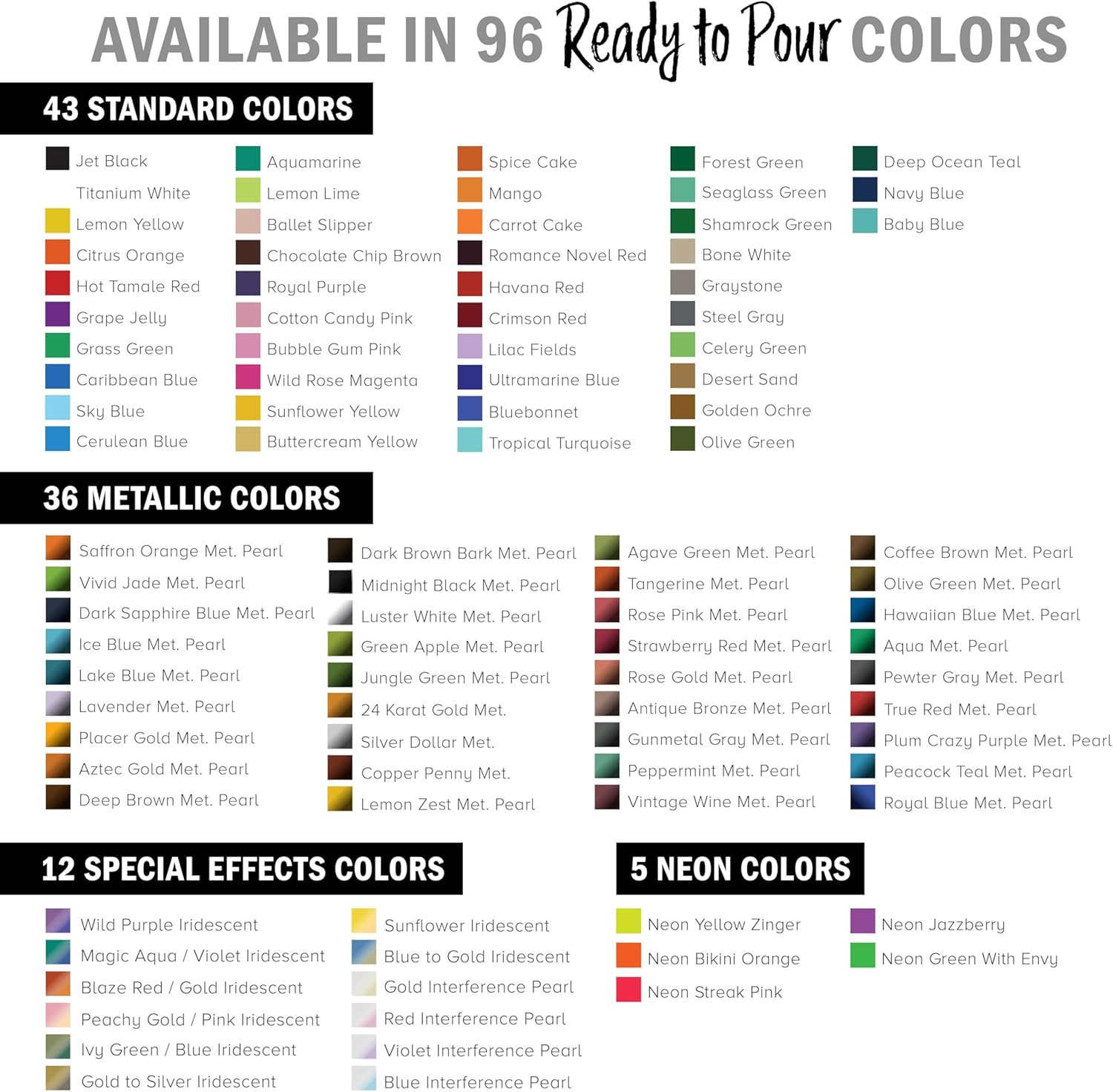 Pouring Masters Blue/Gold Iridescent Special Effects Pouring Paint - 8 Ounce Bo