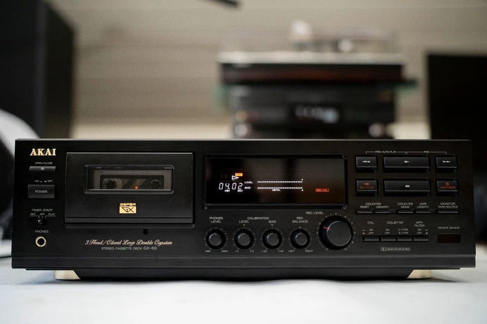 3 Head Cassette Deck AKAI GX-69, Tapedeck, muy raro - Imagen 3 de 4