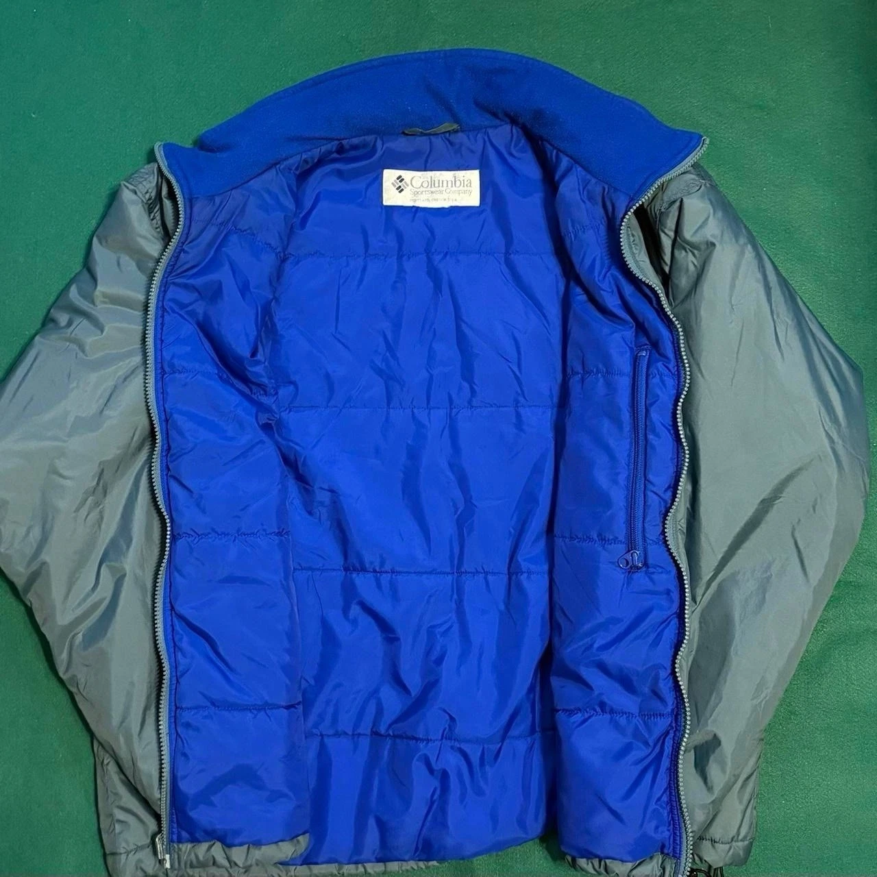 Vintage Columbia Jacket WATERPROOF Medium Coat Teal/Blue- Very nice!! image 7