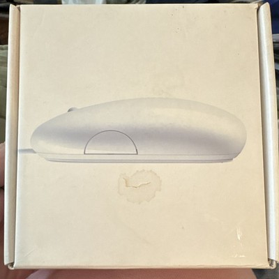 Apple Mighty Mouse A1152 MB112LL/A Wired USB Optical 2000 DPI White 4-Button