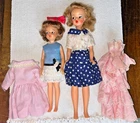 Vintage Tammy and her Sister Pepper Lot of 2 Dolls~Ideal Toys Corp