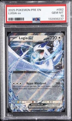 2025 POKEMON PRE EN-PRISMATIC EVOLUTIONS #082 LUGIA EX PSA 10 | eBay