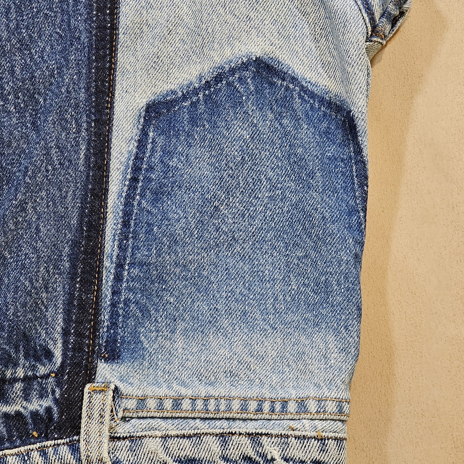 Vintage Levi’s Handmade Patchwork Denim Grunge Pu… - image 4