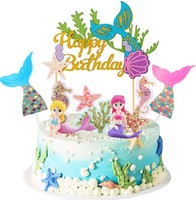Tortendeko Meerjungfrau 13 StüCk Cake Topper Geburtstag MäDchen