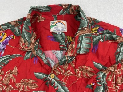 Paradise Found Magnum PI Shirt Mens 2XL Jungle Bird Hawaiian Tom Selleck Aloha