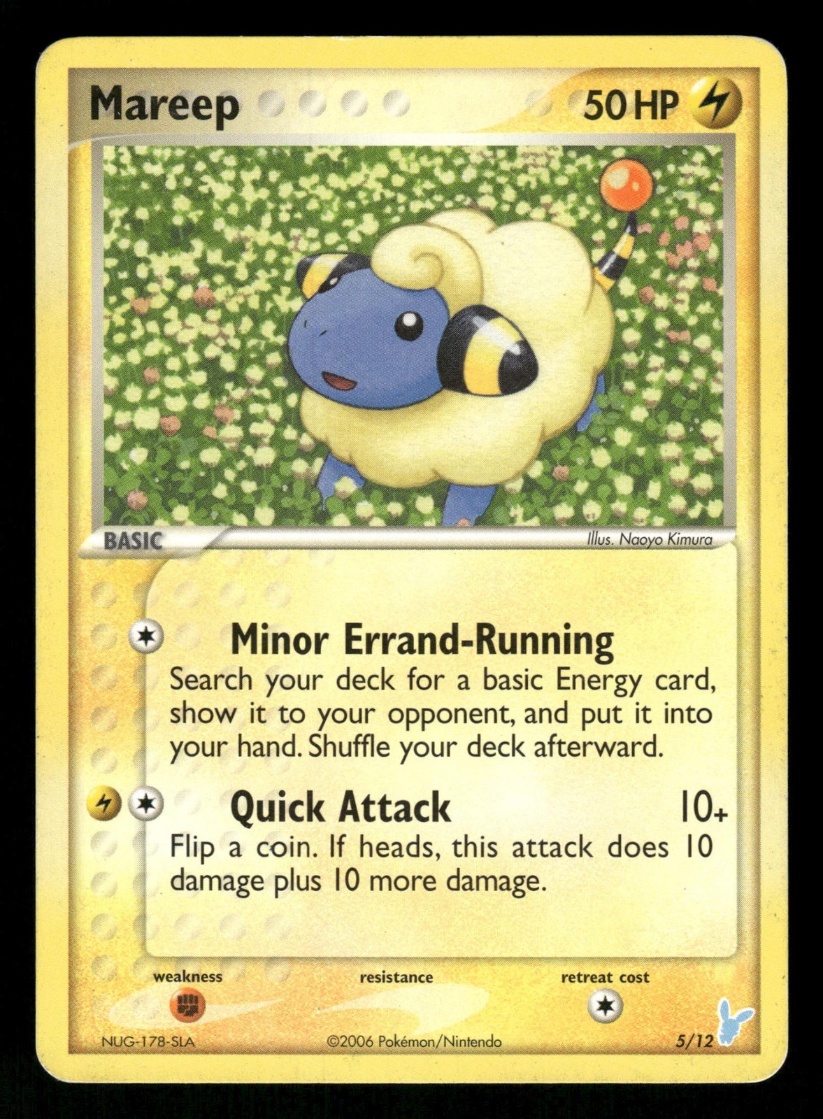 Mareep 5/12 MP EX Trainer Kit 2 Minun 2006 Pokemon TCG