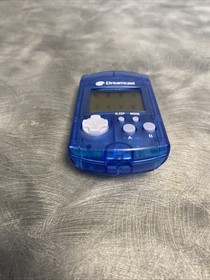Sega Dreamcast VMU Blue (New Out Of Box) (Pull Tab Still Over Battery)