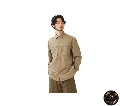 Snow Peak Wilkin Long Sleeve Shirt EP-SH-26SU001 (Men's/Women's LIGHT OLIVE Size