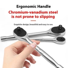 Heavy Duty Ratcheting Spanner Three Drive Size Rustproof Coating For Tight Space