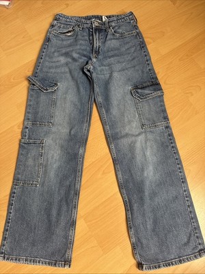 Jeans Cargo H&m Mädchen 152