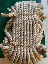 Festmacher Tauwerk Gedreht 50m Ø 20 mm Schlaufe neuwertig Boot Yacht Tampen