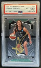 2020-21 Panini Prizm WNBA Sabrina Ionescu RC IP Auto #89 Liberty PSA AUTH 7
