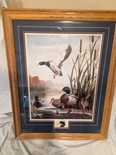 “Autumn Air” Mallards 1993 Limited And Collector’s Edition By Leo Stans Signed 