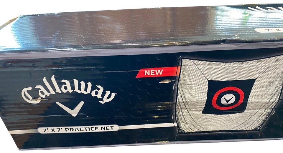Тренировочная сетка для гольфа Callaway 7x7 с ударной мишенью прочная рама переноска и сумка  - Изображение 3 из 4