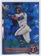 #BDC-159 2022 Bowman Draft Chrome SAPPHIRE Luisangel Acuña Texas Rangers