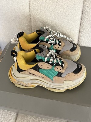 NIB  Balenciaga Triple S 2018 RARE  Lace Up Low Top Sneakers EUR 35/6 US W
