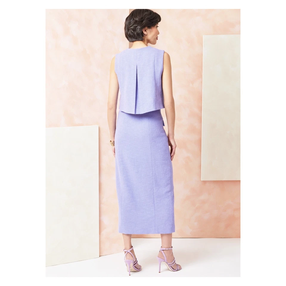 Vogue Schnittmuster V2118 - Kombination - sommerliches Kostüm mit schmalem Rock - Bild 3 von 4