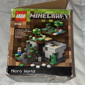LEGO Minecraft Micro World 21102 Complete Set 480 Pieces Steve Creeper