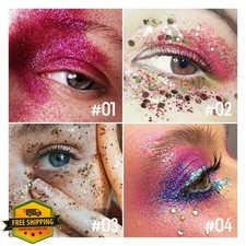 KYDA Silver Chunky Glitter Gel Stick Face Body Hair Mermaid