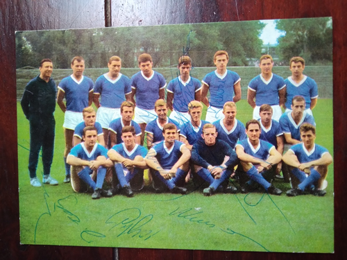 WOLFGANG PAUL BERGMANN Autogrammkarte WM 1966 Original Signiert+A